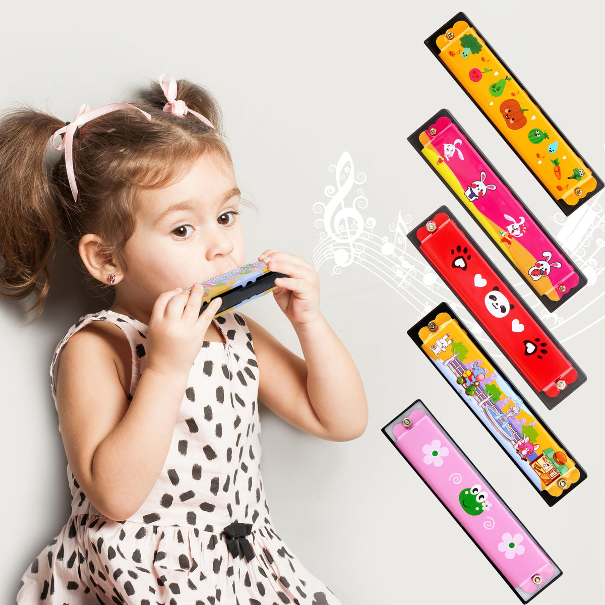 Restroma harmonica cartoon-16-hole lightweight materials enables portable play.