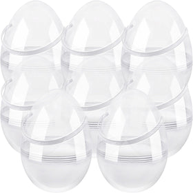 Restroma jumbo clear Easter egg 6in with handle ideal for easy carrying and gifting