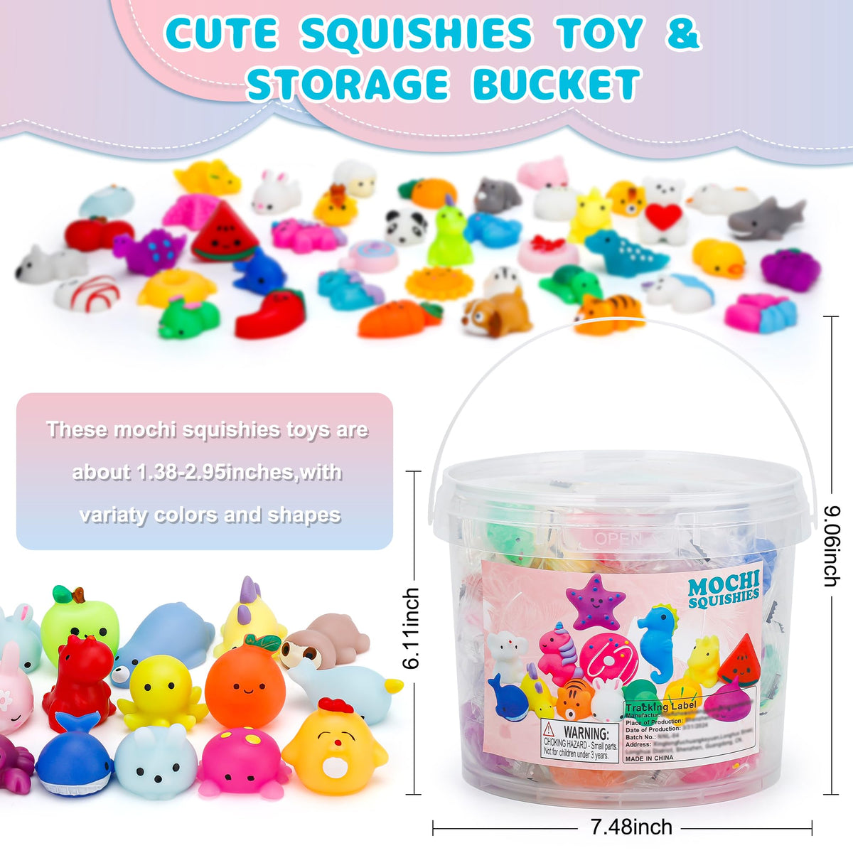 Resumplan Mochi Squishy Vegetables – cute, squeezable shapes for crafts and prizes
