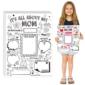Resurhang Mother's Day coloring poster pack for classroom crafts and gifts