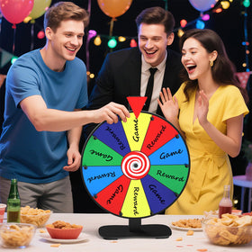 Retbtnm prize wheel click sounds add show-like suspense during spins.