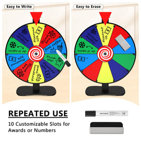 Retbtnm prize wheel spins smoothly with quality bearings and adjustable resistance.