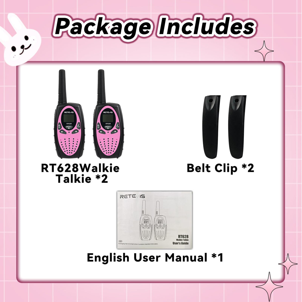 Retevis RT628 pair ideal for family trips and camping
