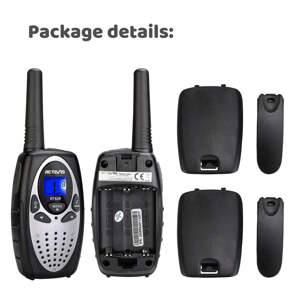 Retevis RT628 VOX hands-free feature supports talk-anytime use
