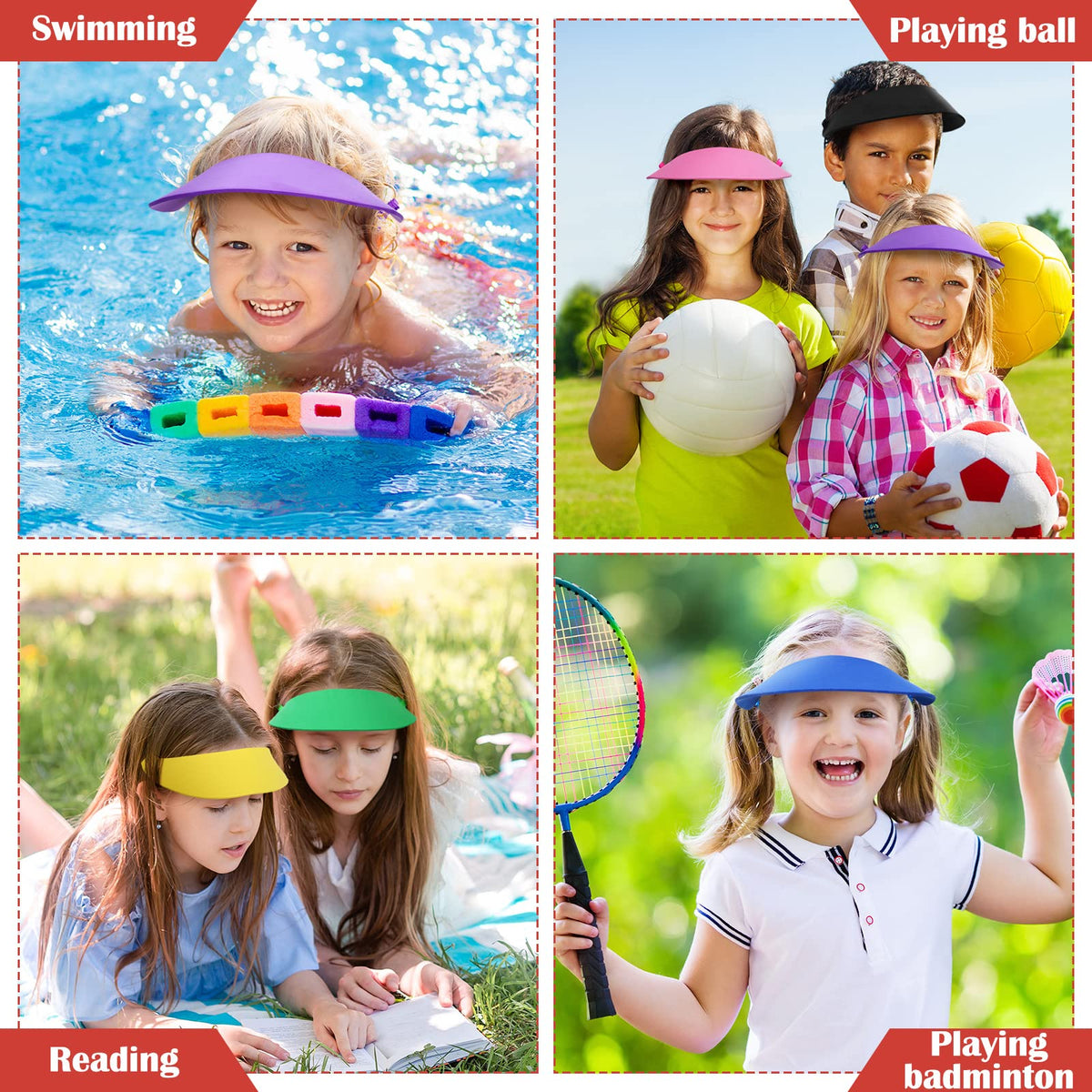 Retisee foam visors inspire DIY crafts and custom names for events.