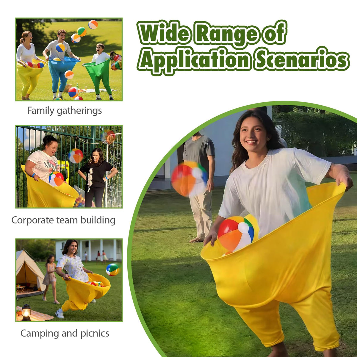 RETOTLA Granny Pants Yard Game pack shot highlighting pumps and balls for quick setup