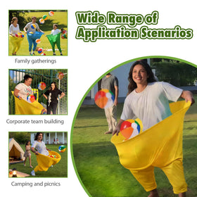 RETOTLA Granny Pants Yard Game pack shot highlighting pumps and balls for quick setup