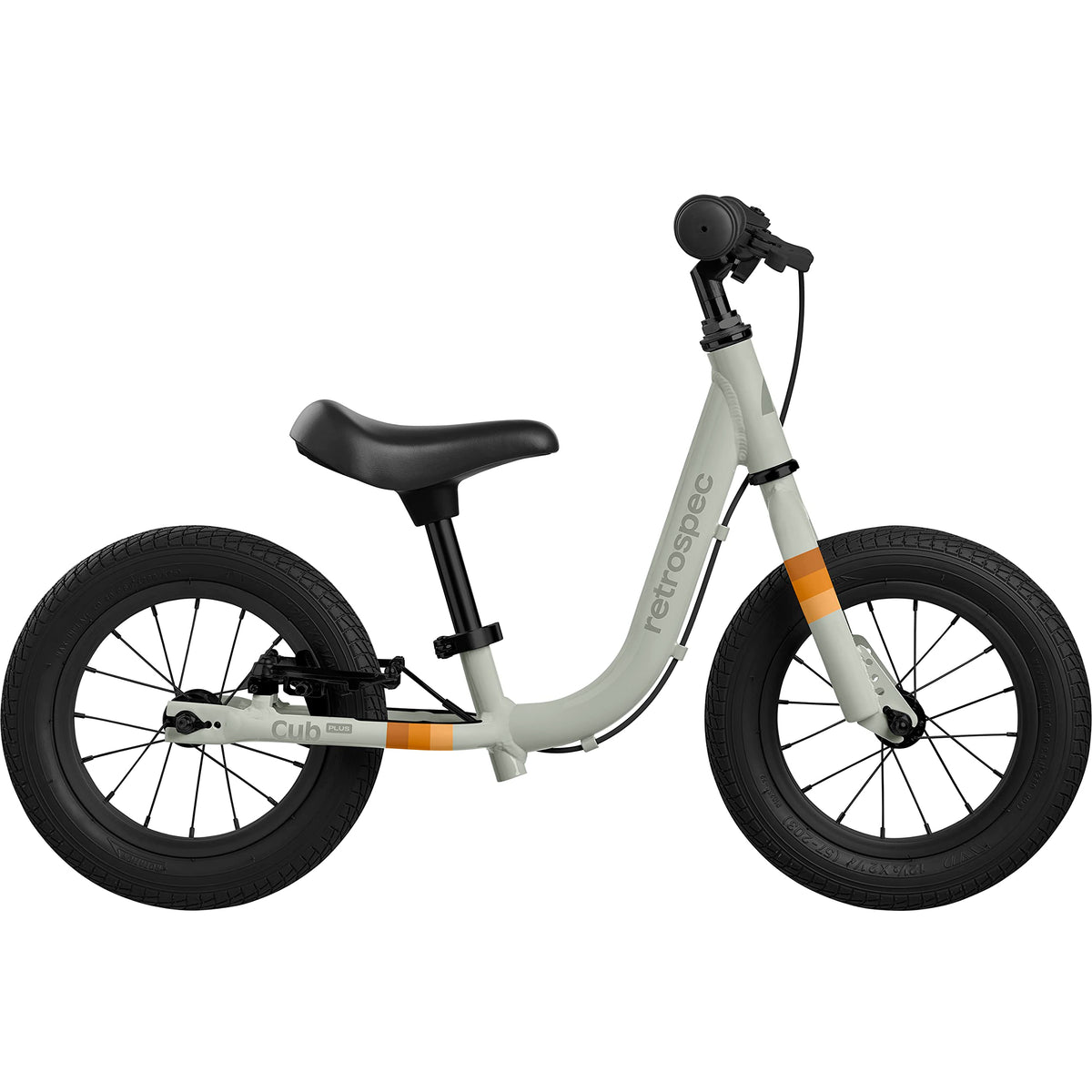 Retrospec Cub Plus in-use image shows a confident toddler riding outdoors.