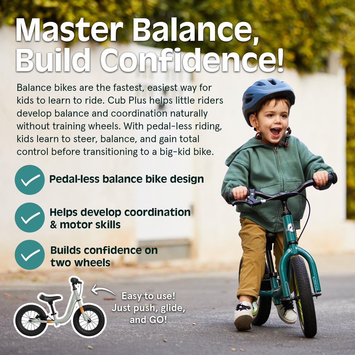 Retrospec Cub Plus handlebars adjust for small hands and a secure grip.