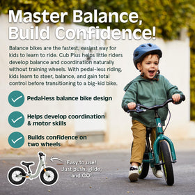Retrospec Cub Plus handlebars adjust for small hands and a secure grip.