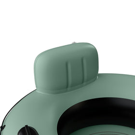 Anti-leak screw valve on the Retrospec Siesta Float for quick inflation