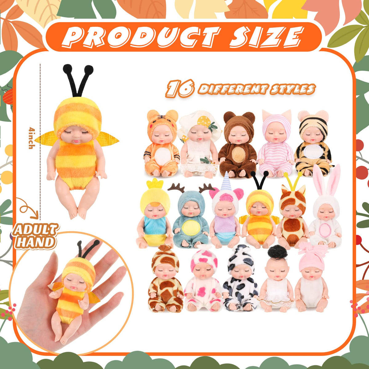 Retrowavy mini doll cat clothes fosters nurturing role play and fine motor skills