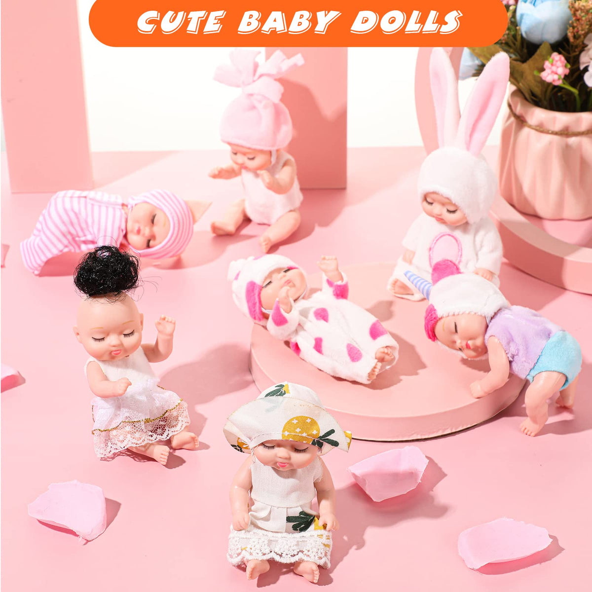 Retrowavy mini doll elk pattern complements rustic-themed pretend play