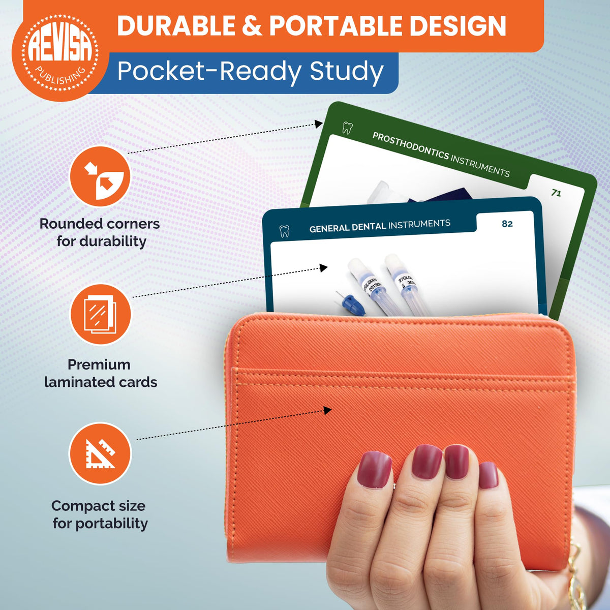 Revisa flash card, explorer image for rapid memory recall
