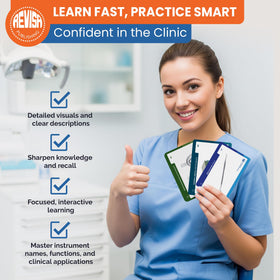 Revisa flash card, dental elevator image for easy recognition