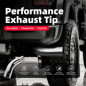 REWONIXAL exhaust tip with clamp included ensures quick secure installation.