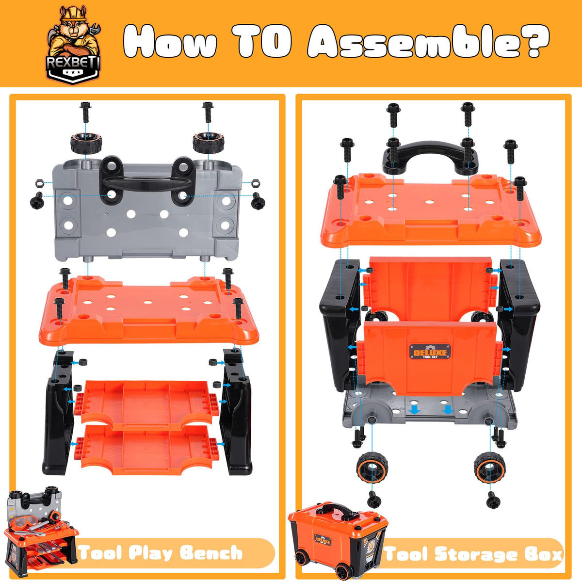 REXBETI gift-ready toy set for birthdays and holidays