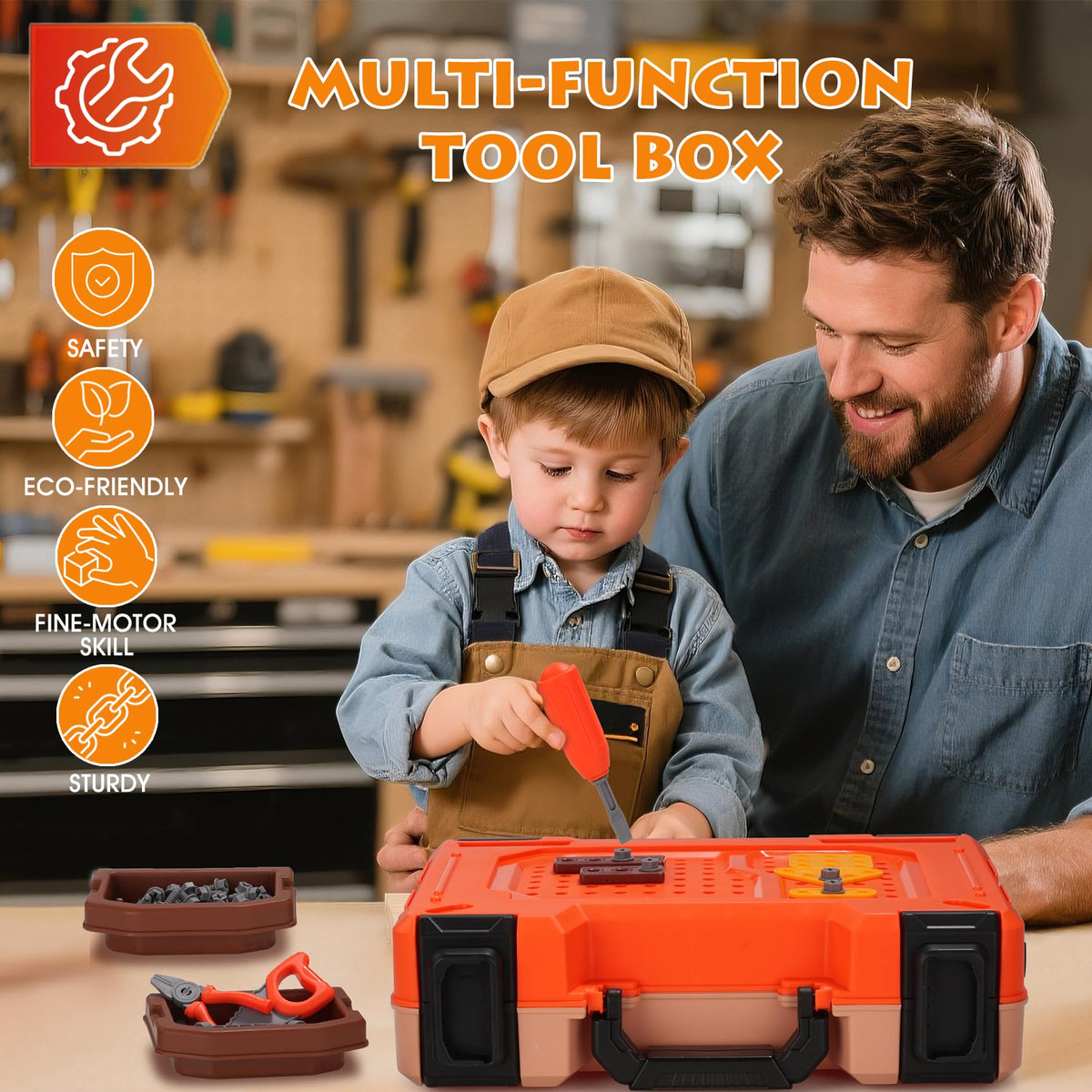 REXBETI full floor workbench invites immersive, active construction