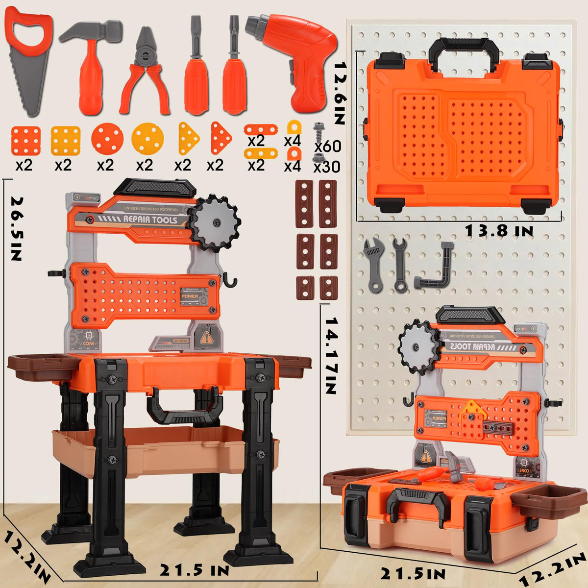 REXBETI modular accessories encourage creative building possibilities