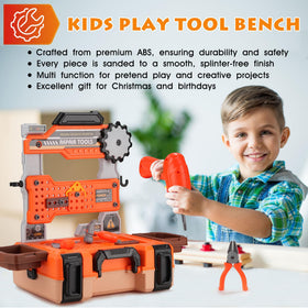 REXBETI kids tool bench table-top workstation for hands-on tasks