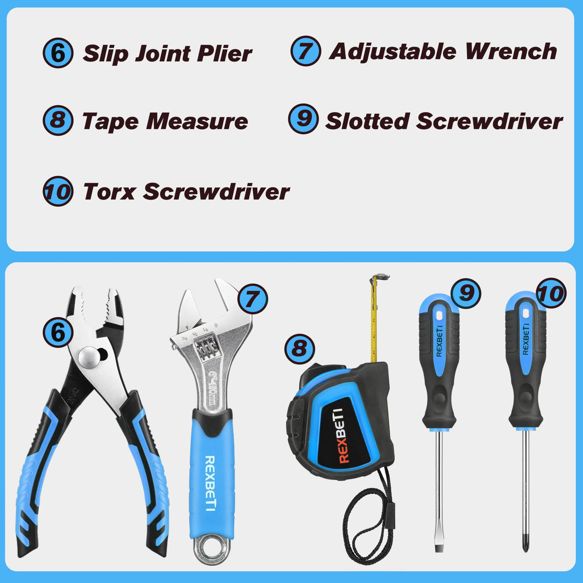 REXBETI kids pliers with grip-friendly design for small hands