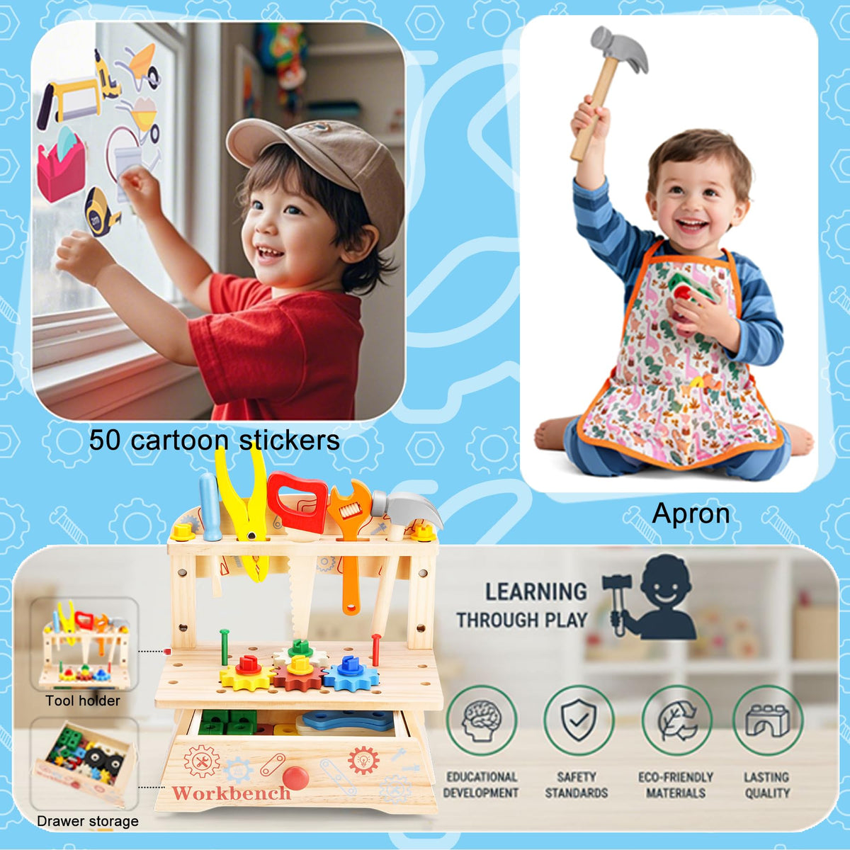 REXBETI toddler construction play set inspires early engineering curiosity