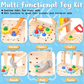 REXBETI wooden screws and bolts promote hands-on assembly play
