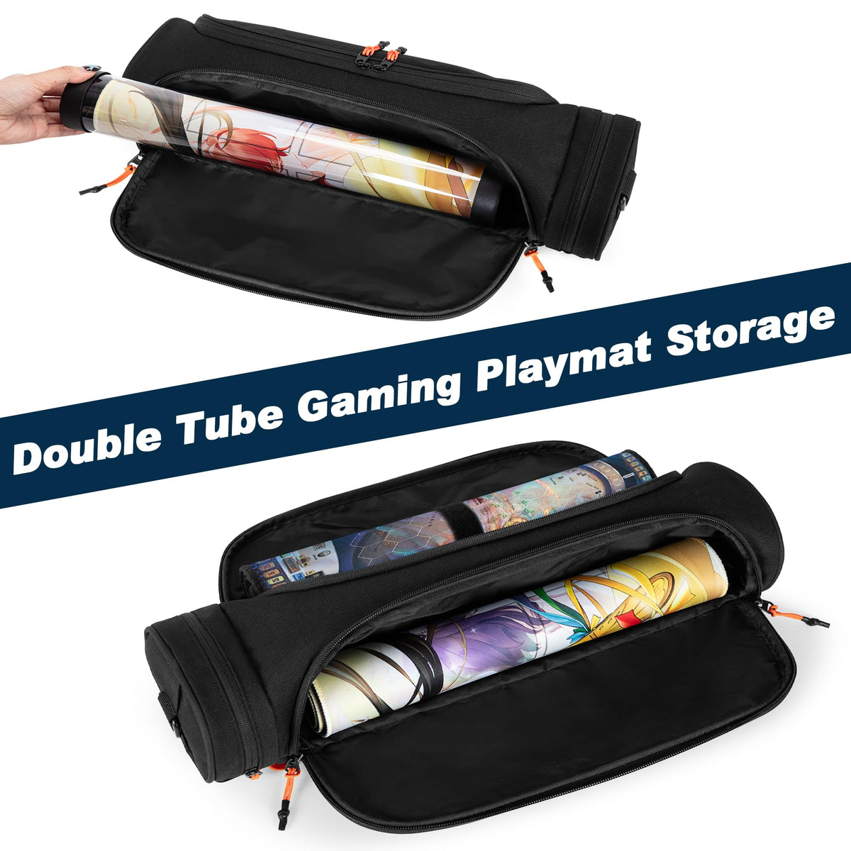 Rexmica tube case with dice pocket keeps gaming accessories organized.