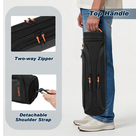 Rexmica case with side padding protects mats during transit.