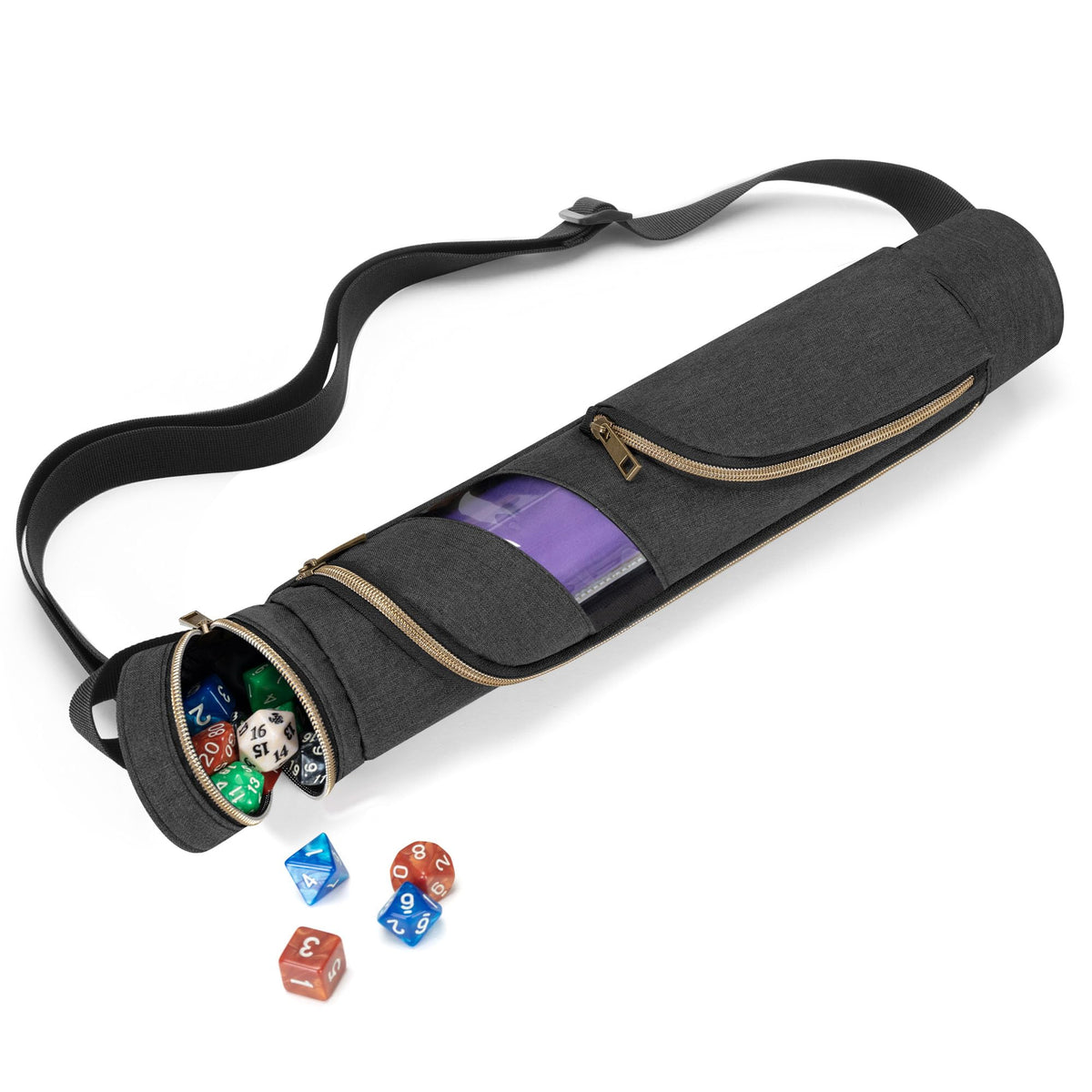 Rexmica Playmat Tube Case reinforced handle supports easy hand-carry