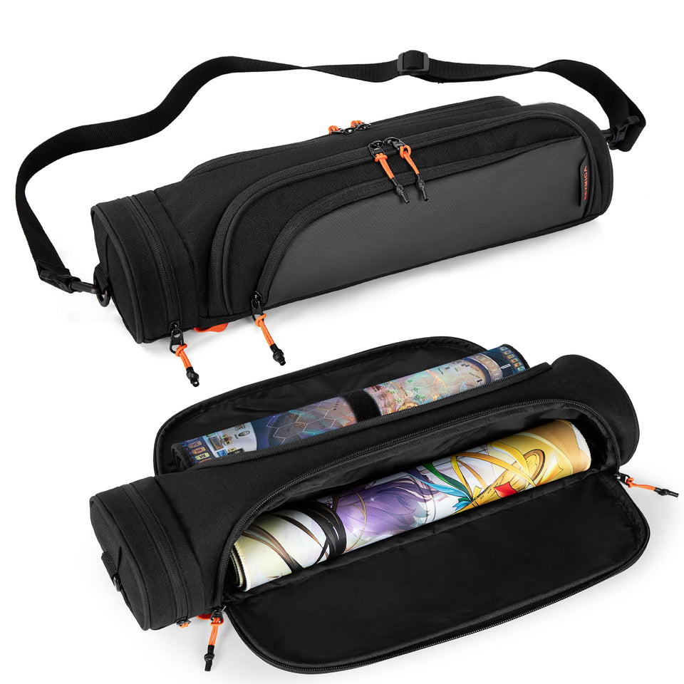 Rexmica playmat tube case holds two mats securely for travel.
