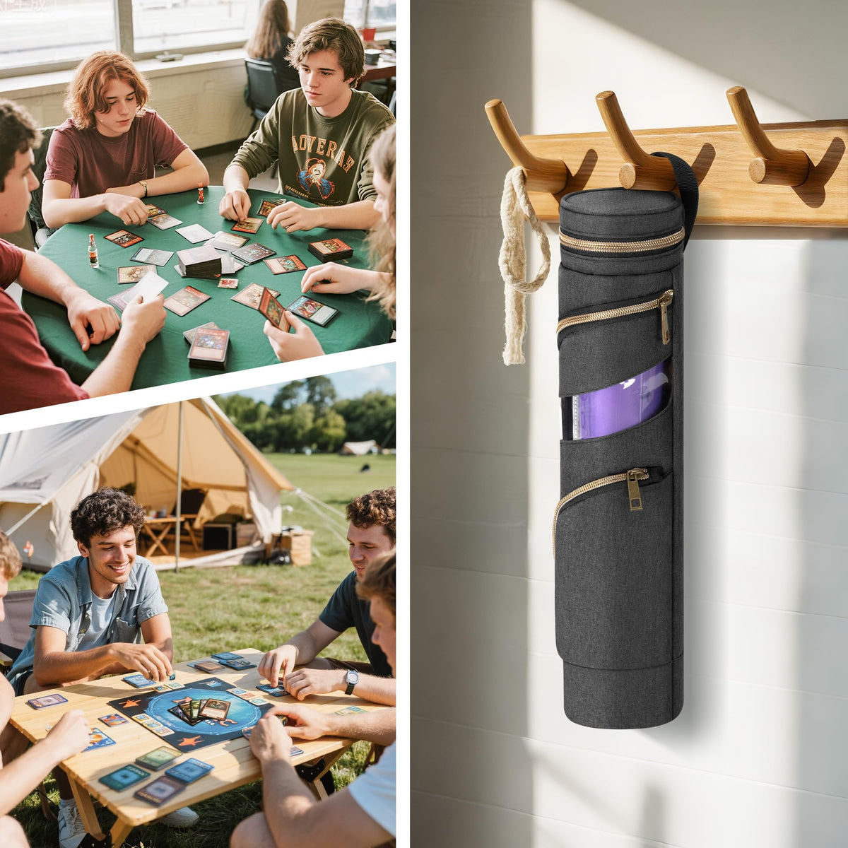 Rexmica Playmat Tube Case multi-use design stores posters and scrolls