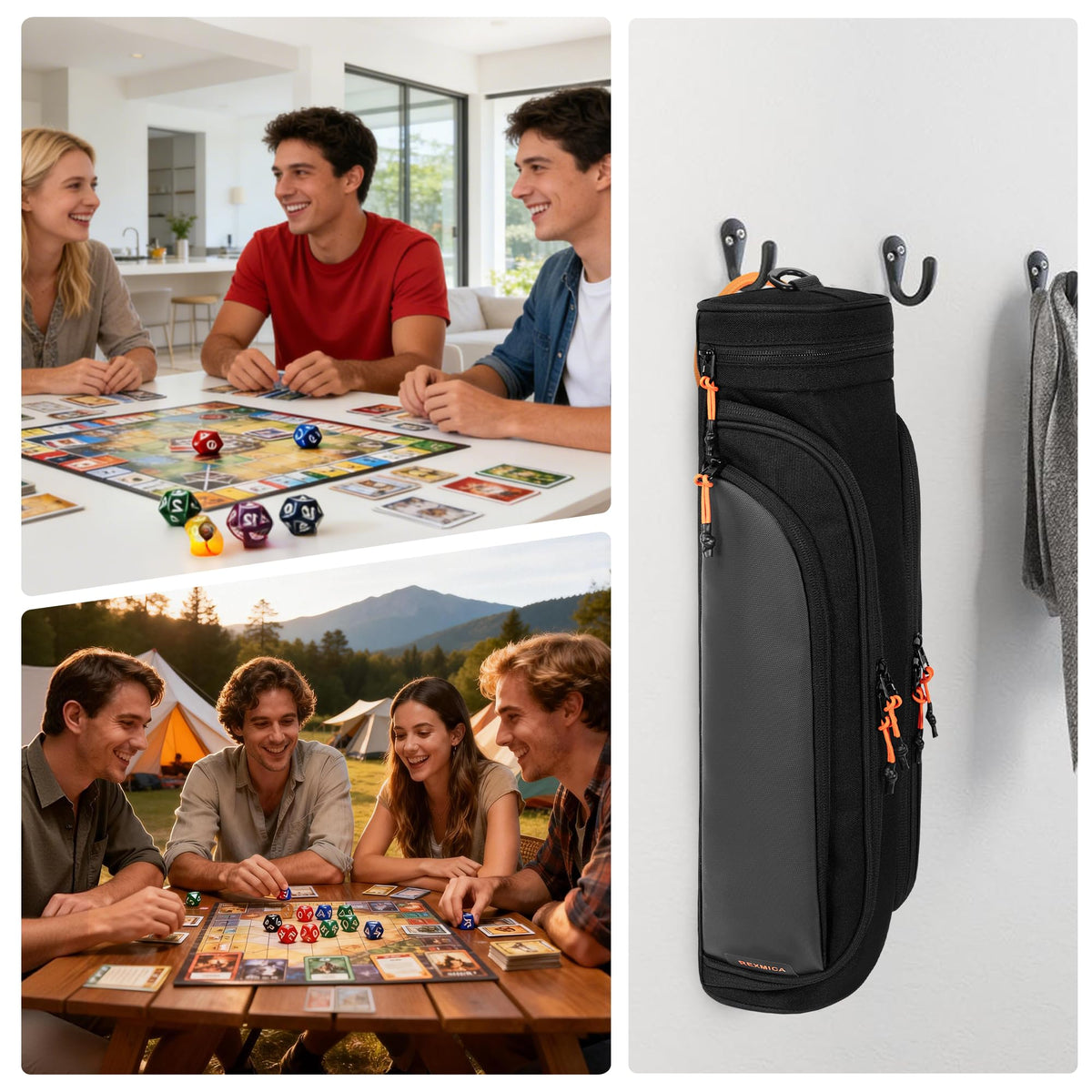 Rexmica playmat storage fits MTG, TCG mats securely.