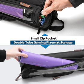 Rexmica Playmat Tube Case top pockets protect mats during transport