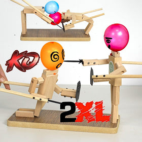 Rezimet Balloon Bamboo Man Battle pre-assembled setup ready for quick play.