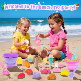 REZUCREY ice cream scoop with bright colors for easy sand scooping.