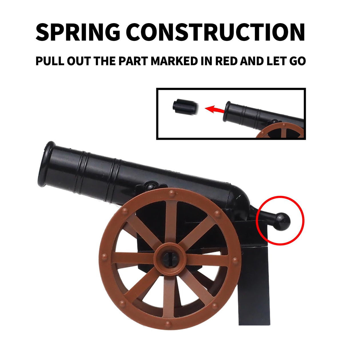 RFFTQQ cannons and accessories for dramatic battles and display