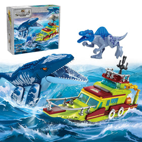 RGXRGX mosasaurus model with articulated jaw for engaging play and display