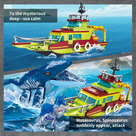 RGXRGX spinosaurus model with posable wings for dynamic builds