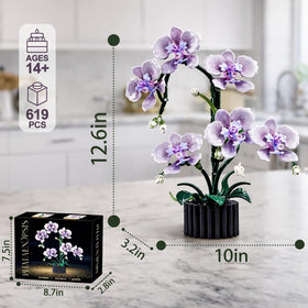 RGXRGX Adjustable Orchid Petals and Leaves — customizable display option
