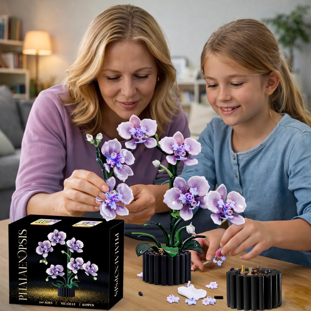 RGXRGX Shelf-ready Orchid Display — compact kit fits desks and shelves