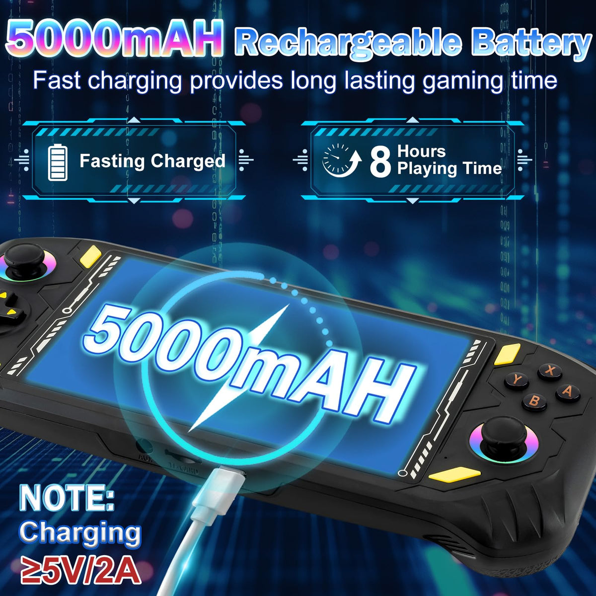 Rhesusco RG56PRO 5000mAh battery enables extended play away from outlets