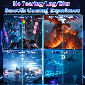 Rhesusco RG56PRO screen closeup shows anti-glare coating for eye comfort