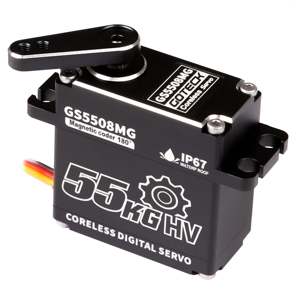 RHINOESC GOTECK 55KG coreless servo for precise steering and strong torque.