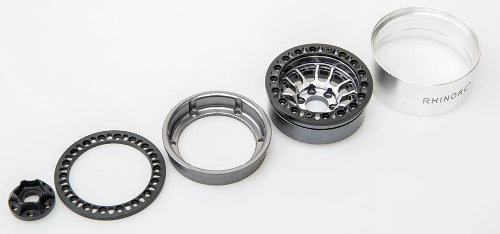 RhinoRC MOZA 1.9-inch aluminum wheel showcases corrosion-resistant finish and style.