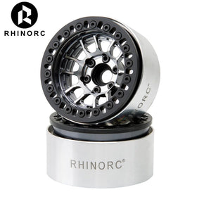 RhinoRC MOZA wheel side view emphasizes sleek finish and terrain-ready design.