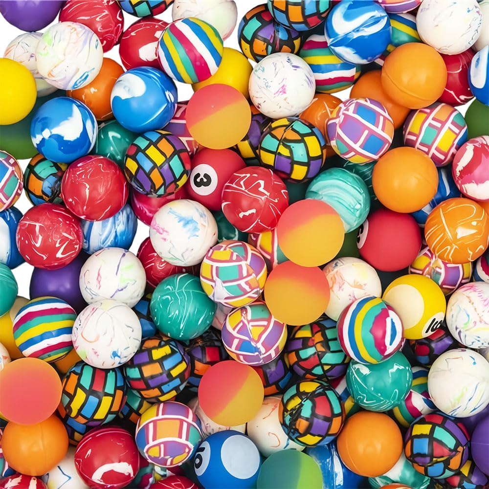 Rhode Island Novelty 27mm assorted bounce balls for vibrant party entertainment.