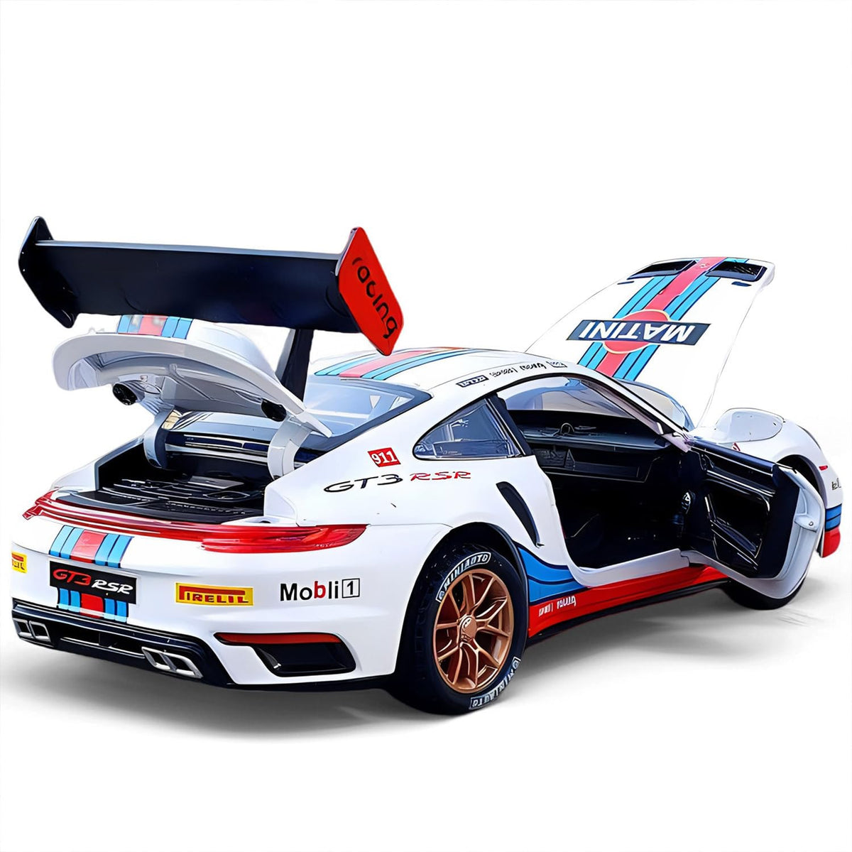 RhsMeuttle 911 GT3 RS diecast model — pull-back action for easy, fast-start races.