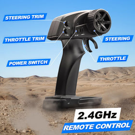 Rhybor nylon chassis and independent suspension deliver stable high-speed handling.