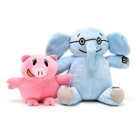 Rhymad elephant plush face cuddle buddy for bedtime stories